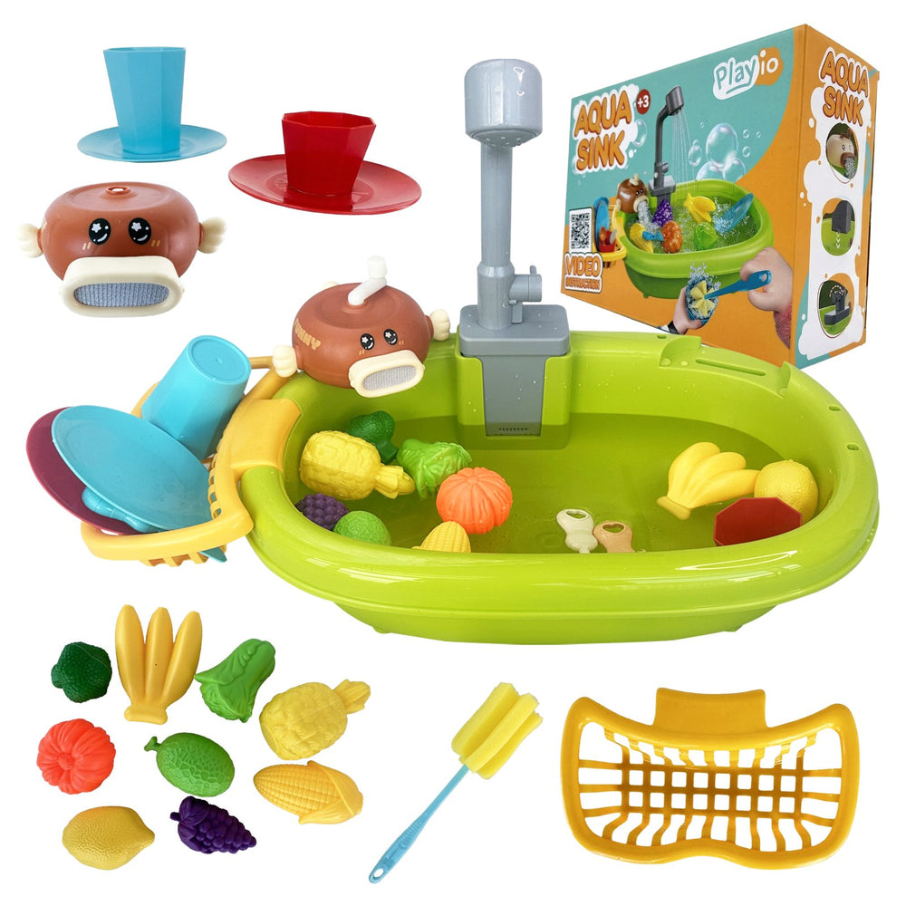 Aqua Sink PLAYIO - Play Sink with Electric Water Pump for Kids 3+