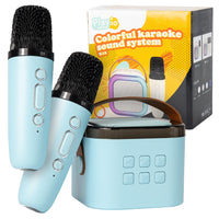 Kids Karaoke Machine with Voice Change and 2 Microphones - Blue