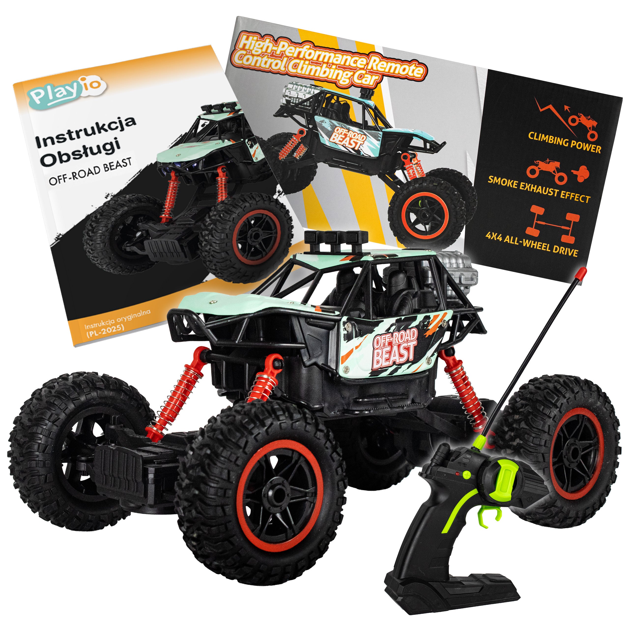 OFF ROAD BEAST – RC Car with Smoke Effect and LED Lighting